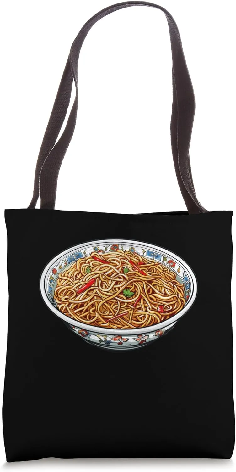 Chow Mein On A Decorative Plate Tote Bag