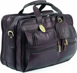 Claire Chase Executive Computer Briefcase, Cafe, One Size