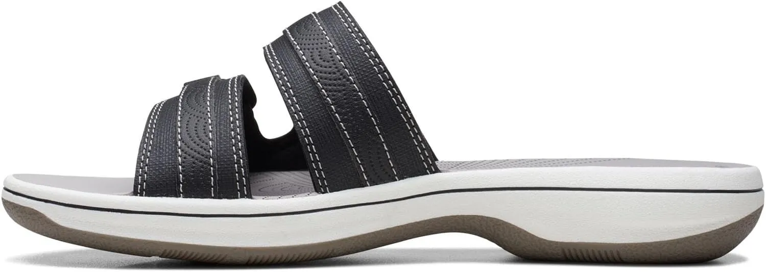 Clarks - Womens Breeze Piper H Shoes, Color Black, Size: 7 M US