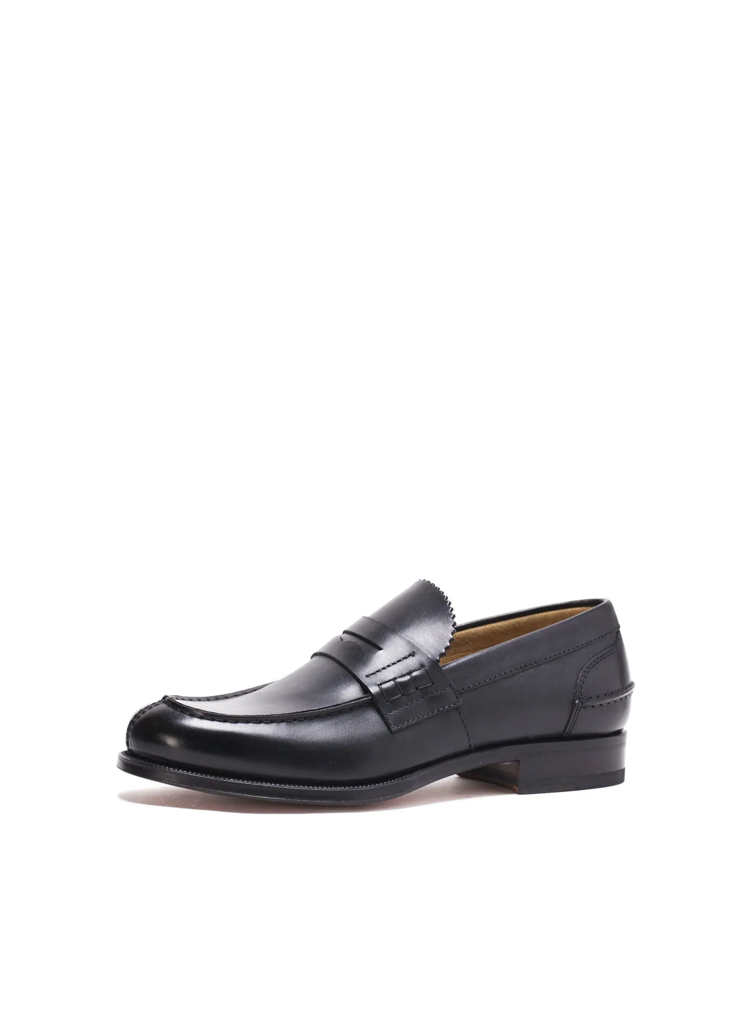 Classic Leather Penny Loafers - Black