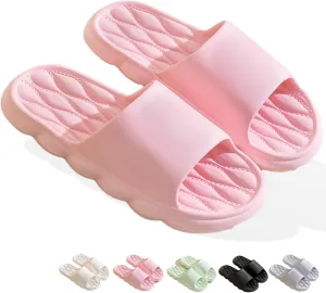 Cloud Slippers For Women and Men Comfort Lightweight Soft Pillow Slippers Bathroom Shower Cloud Slides Open Toe Platform Slide Sandals for Indoor Outdoor Shoes Beach Sandals Summer Shoes