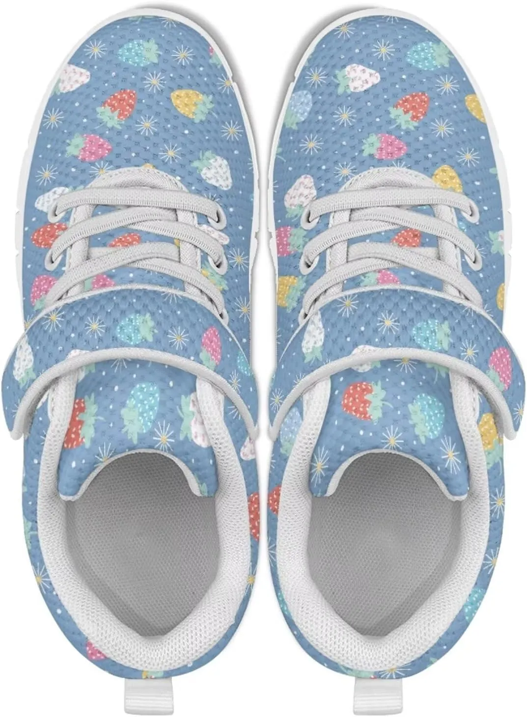 Coloranimal Kids Sneakers Walking Shoes Sports Shoes for Girls Slip On Sneakers Running Shoes Single Buckle Lace Up Shoes
