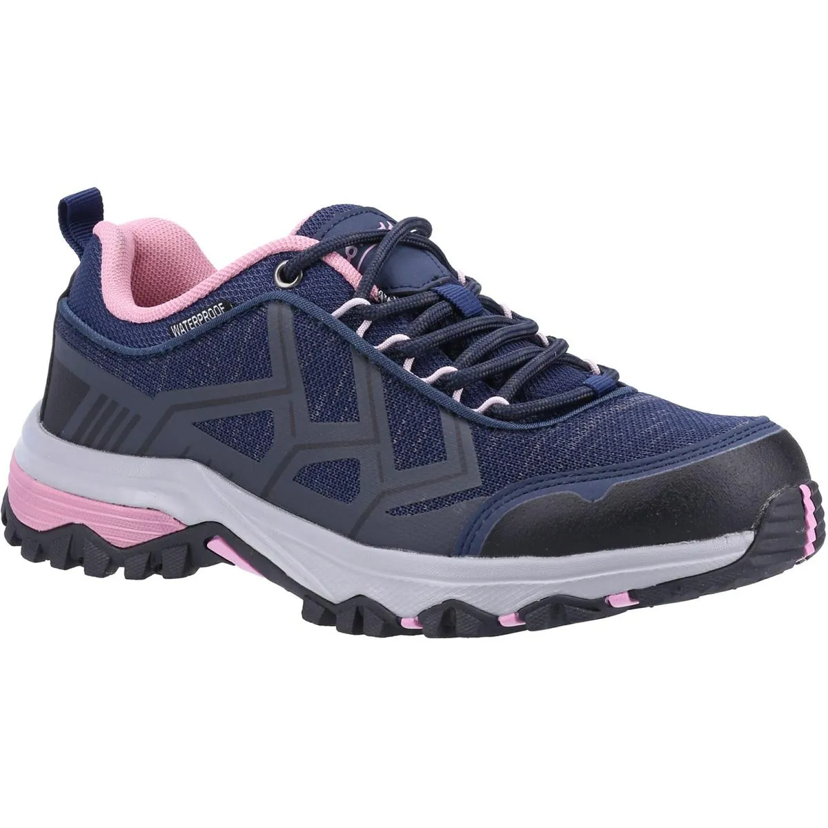 Cotswold Wychwood Low WP Walking Shoe Navy/Pink