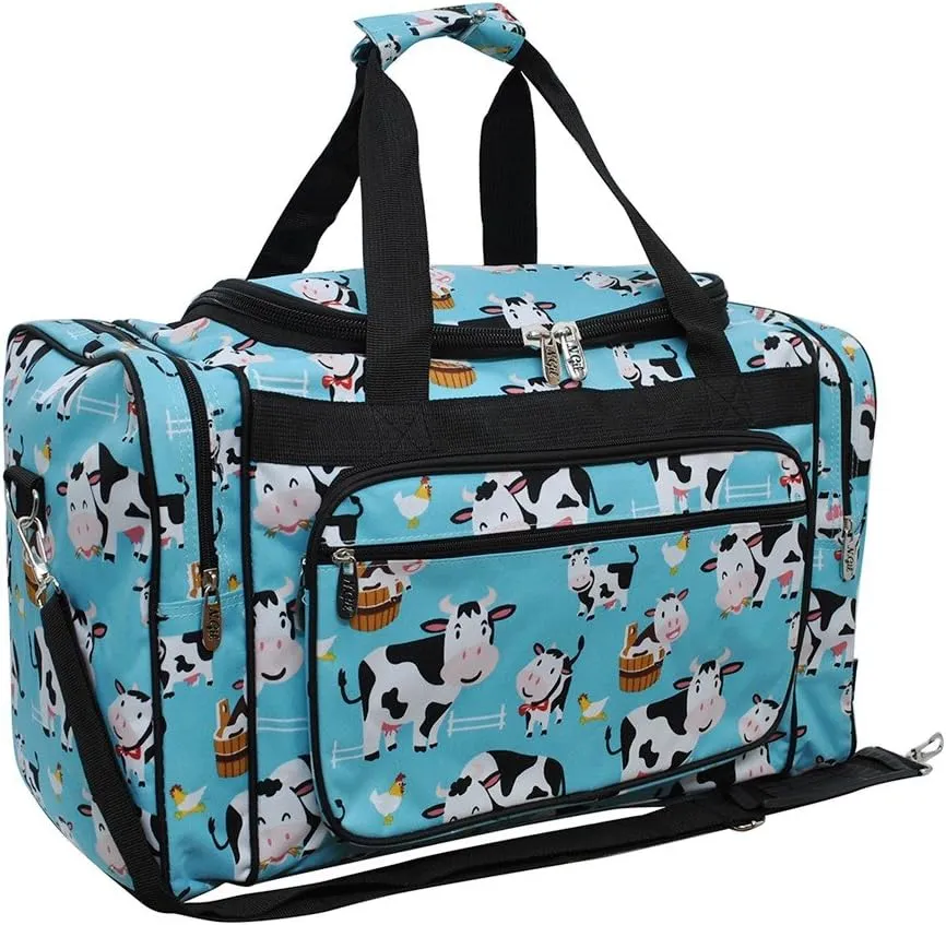 Cow In Town NGIL Canvas Carry on 20" Duffle Bag