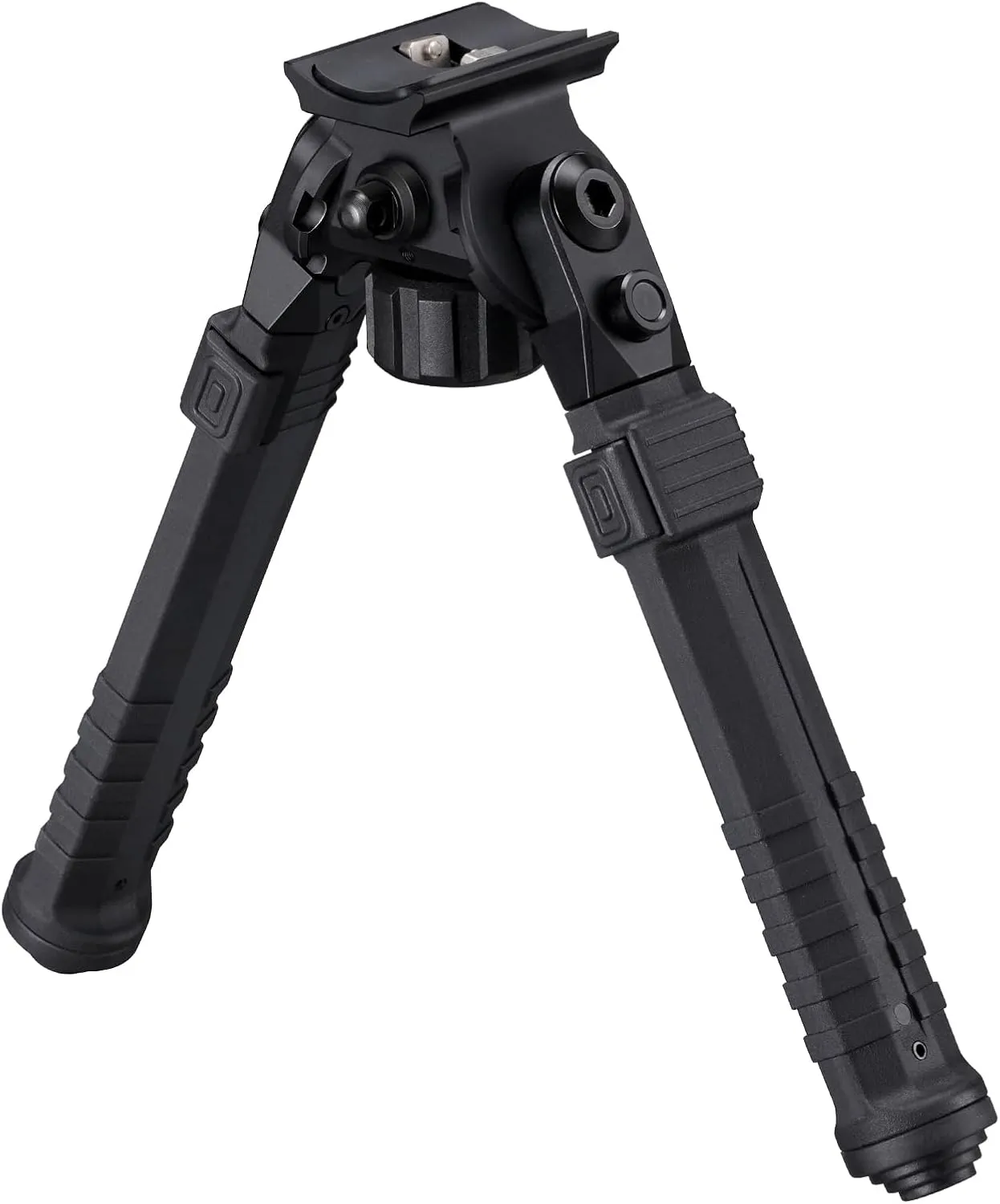 CVLIFE Tactical Rifle Bipod for Rifle Designed to Mount to Sling Swivel Stud, Made of Aluminum and High-Strength Polymer with Adjustable Height and Angle, Solid and Stable for Hunting and Shooting
