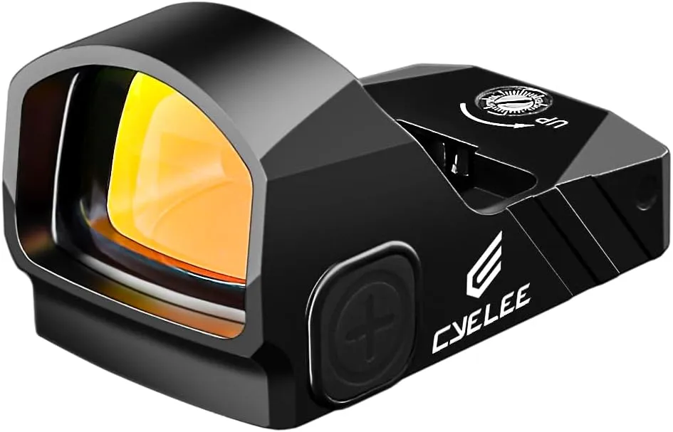 Cyelee WOLF2 for Astigmatism, Circle Dot Sight, Micro Red Dot Sight for RMR Footprint, 3MOA Dot and 64MOA Ring Reticle