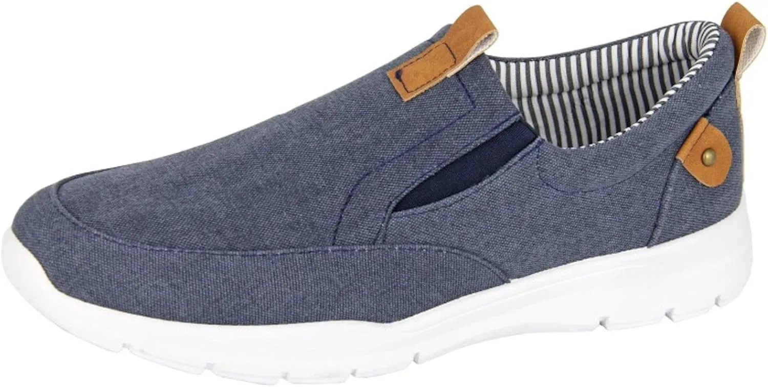 Dek M584 Canvas Twin Gusset Slip-on Casual Shoe