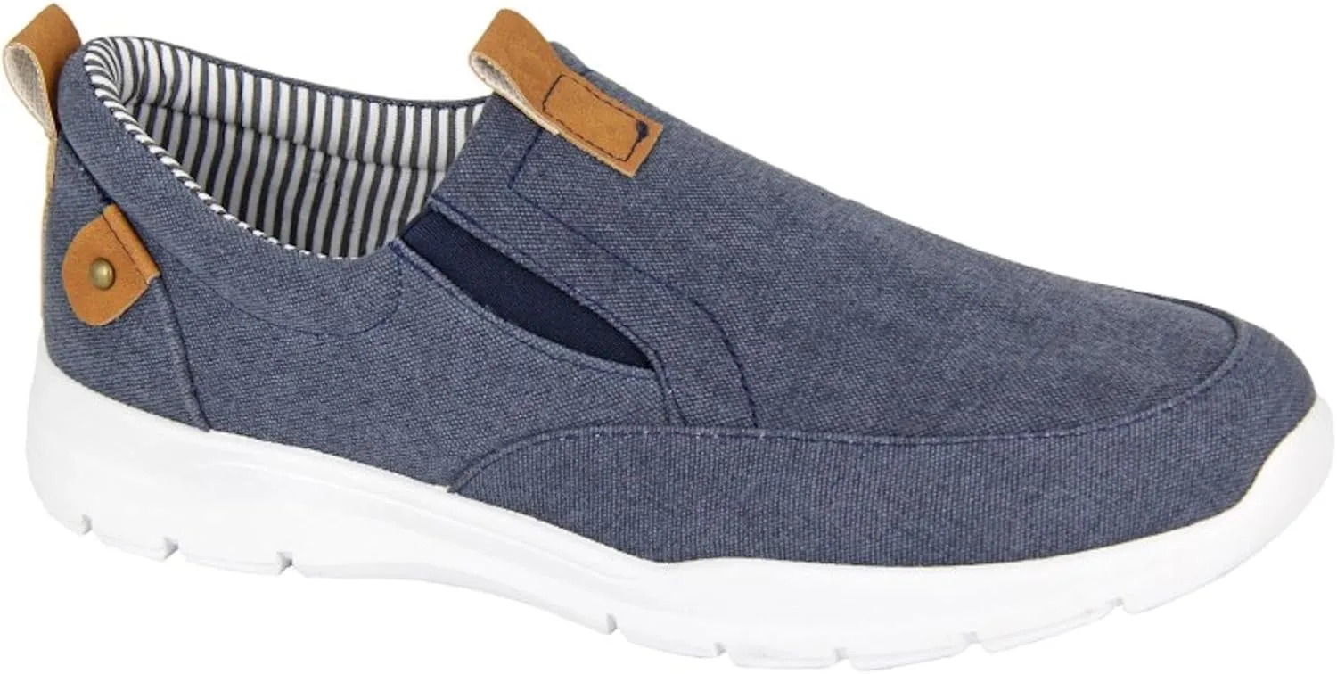 Dek M584 Canvas Twin Gusset Slip-on Casual Shoe