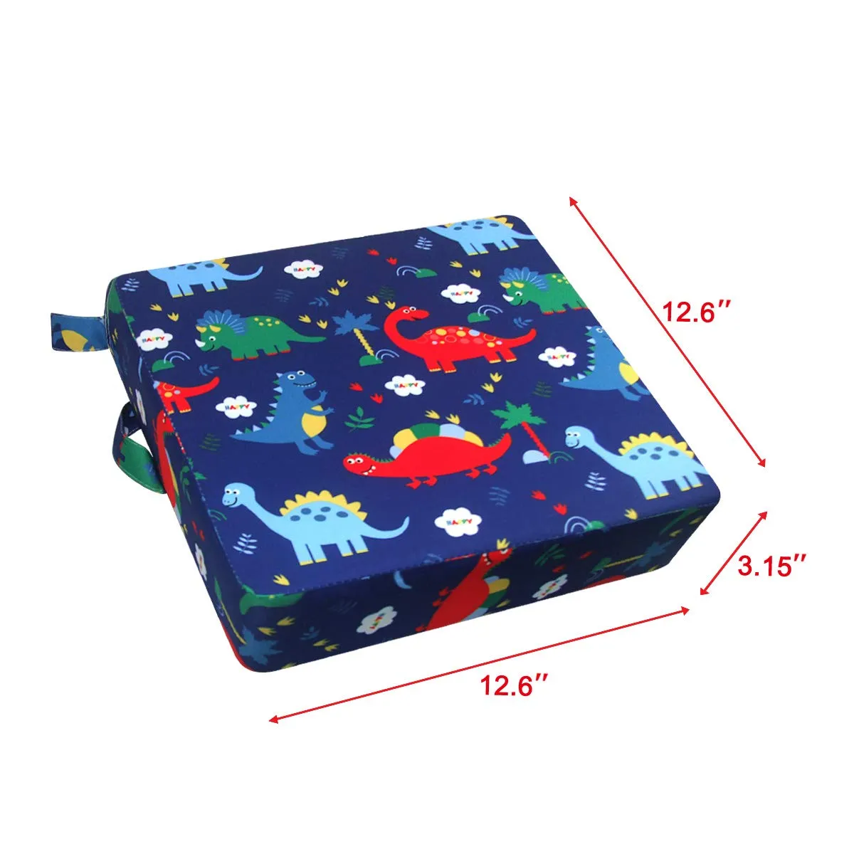 Dining Chair Heightening Cushion Portable Dismountable Adjustable Highchair Booster for Baby Toddler Kids Infant Washable Thick Chair Seat Pad Mat (Dark Blue)