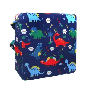 Dining Chair Heightening Cushion Portable Dismountable Adjustable Highchair Booster for Baby Toddler Kids Infant Washable Thick Chair Seat Pad Mat (Dark Blue)