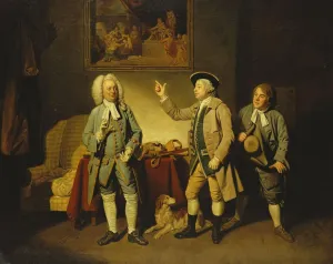 DTVWHQOHR Oil Painting Prints on Canvas Wall Art Pictures a Scene From by Johan Zoffany Artwork Poster for Home Decor 60x90cm