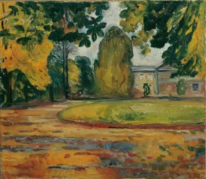 DTVWHQOHR Oil Painting Prints on Canvas Wall Art Pictures Park in Kösen by Edvard Munch Artwork Poster for Home Decor 60x90cm