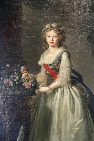 DTVWHQOHR Oil Painting Prints on Canvas Wall Art Pictures Portrait of the Grand Duchess Elizabeth Alexeyevna' by Elisabeth Louise Vigee Lebrun Artwork Poster for Home Decor 60x90cm