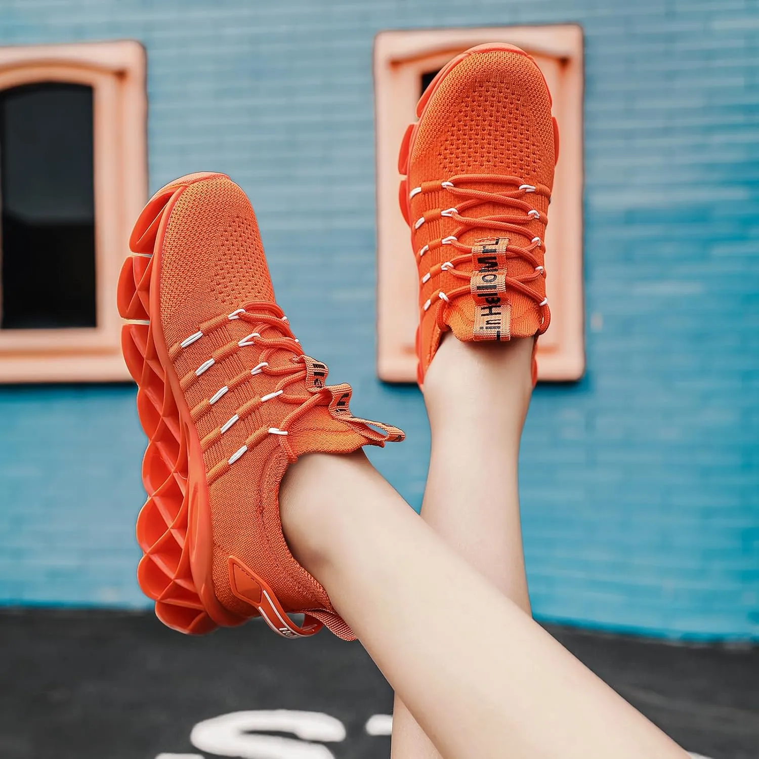 DUDHUH Women's Fashion Sneakers Womens Shoes Slip On Work Casual Comfortable Gym Walking Shoes for Women