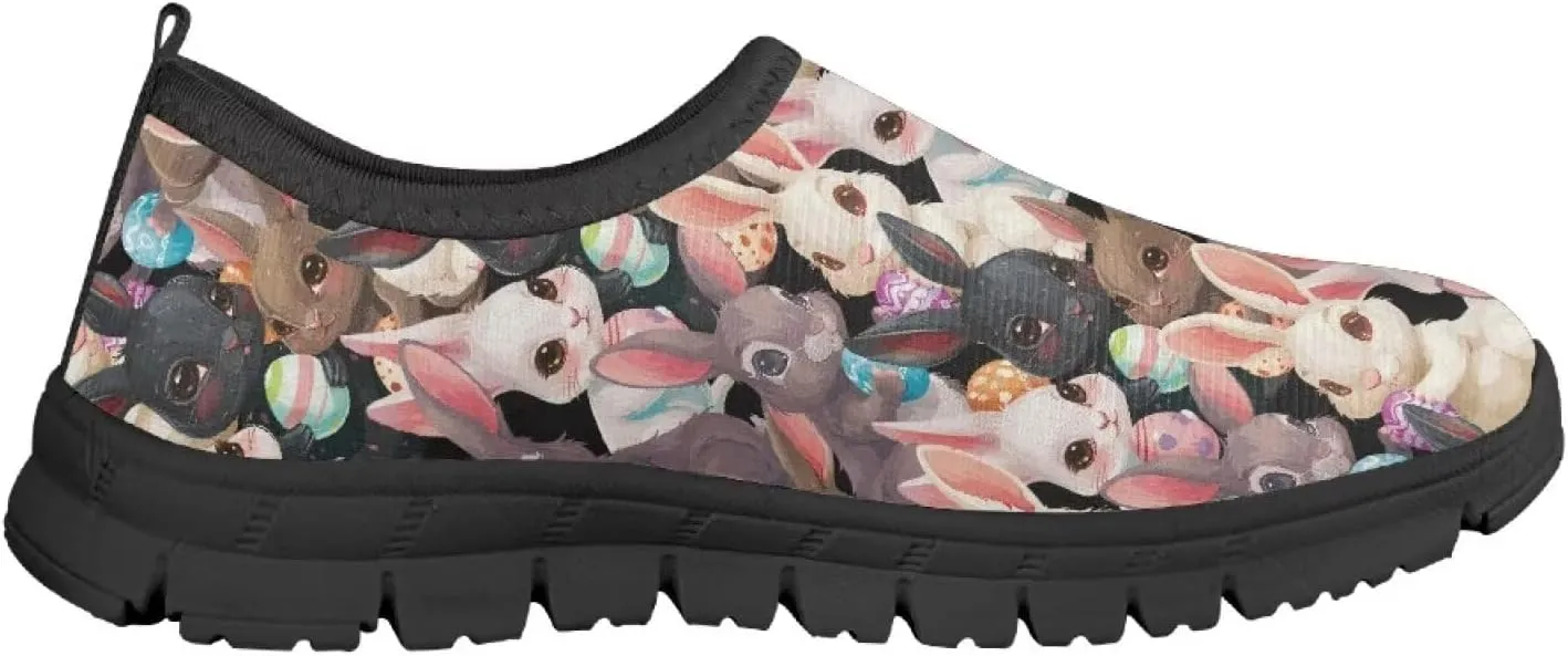Easter Shoes for Girls Holiday Casual Shoes Trendy Kids Slip On Sneakers