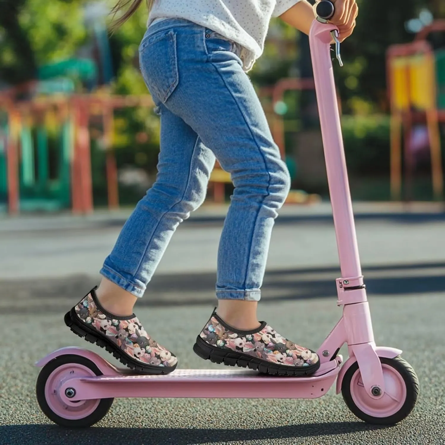 Easter Shoes for Girls Holiday Casual Shoes Trendy Kids Slip On Sneakers