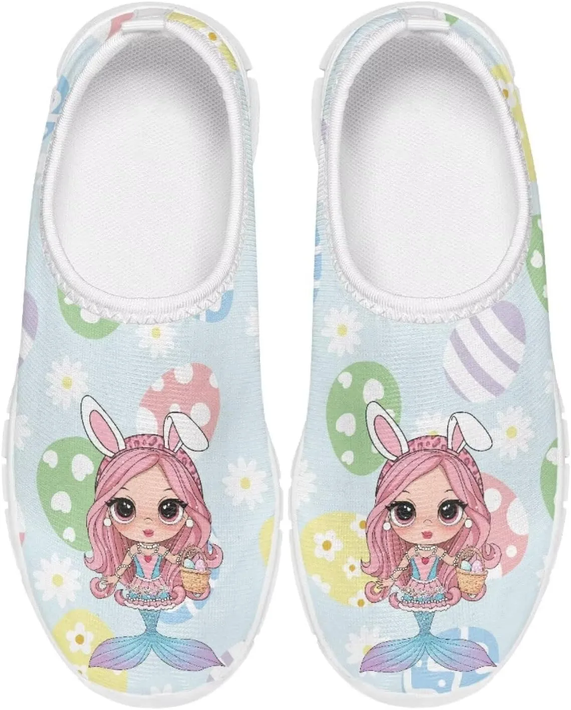 Eater Shoes for Girls Slip On Sneakers Kids Running Shoes Travel Shoes