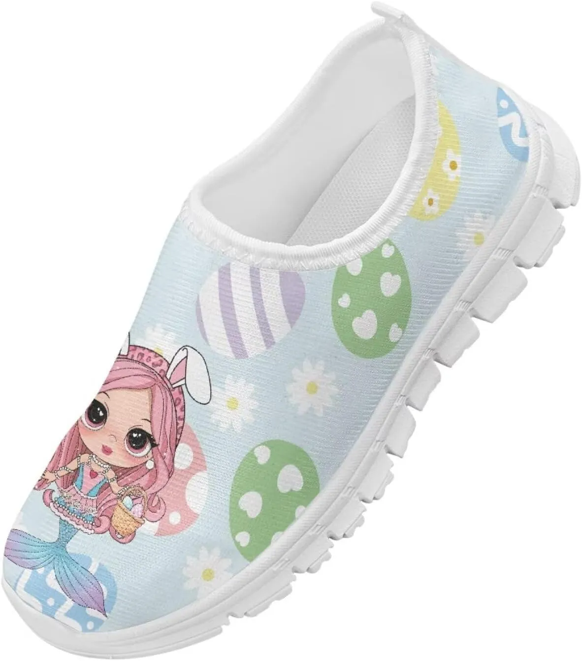 Eater Shoes for Girls Slip On Sneakers Kids Running Shoes Travel Shoes