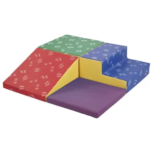 ECR4Kids SoftZone Little Me Corner Climber, Toddler Playset, Assorted, 4-Piece