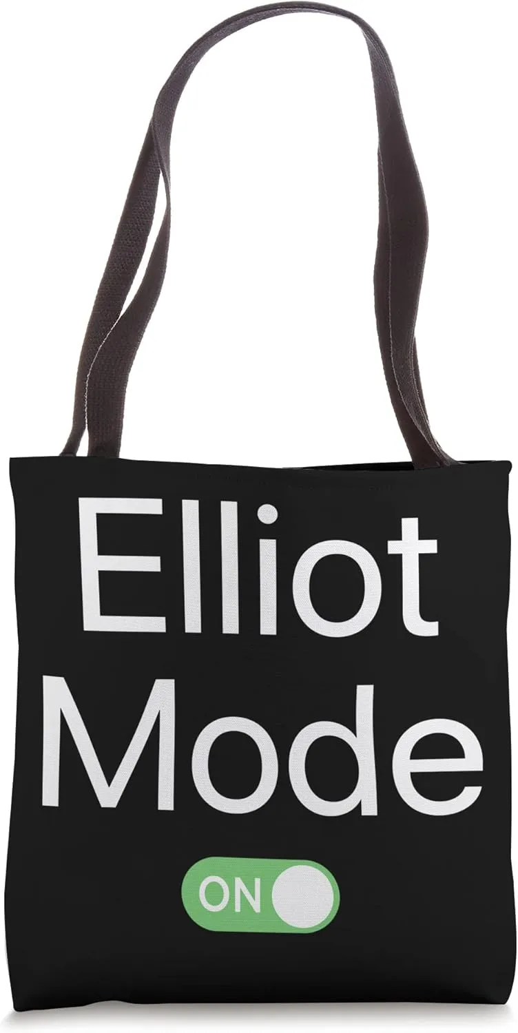 Elliot Mode On First Name Smartphone Design Novelty Tote Bag