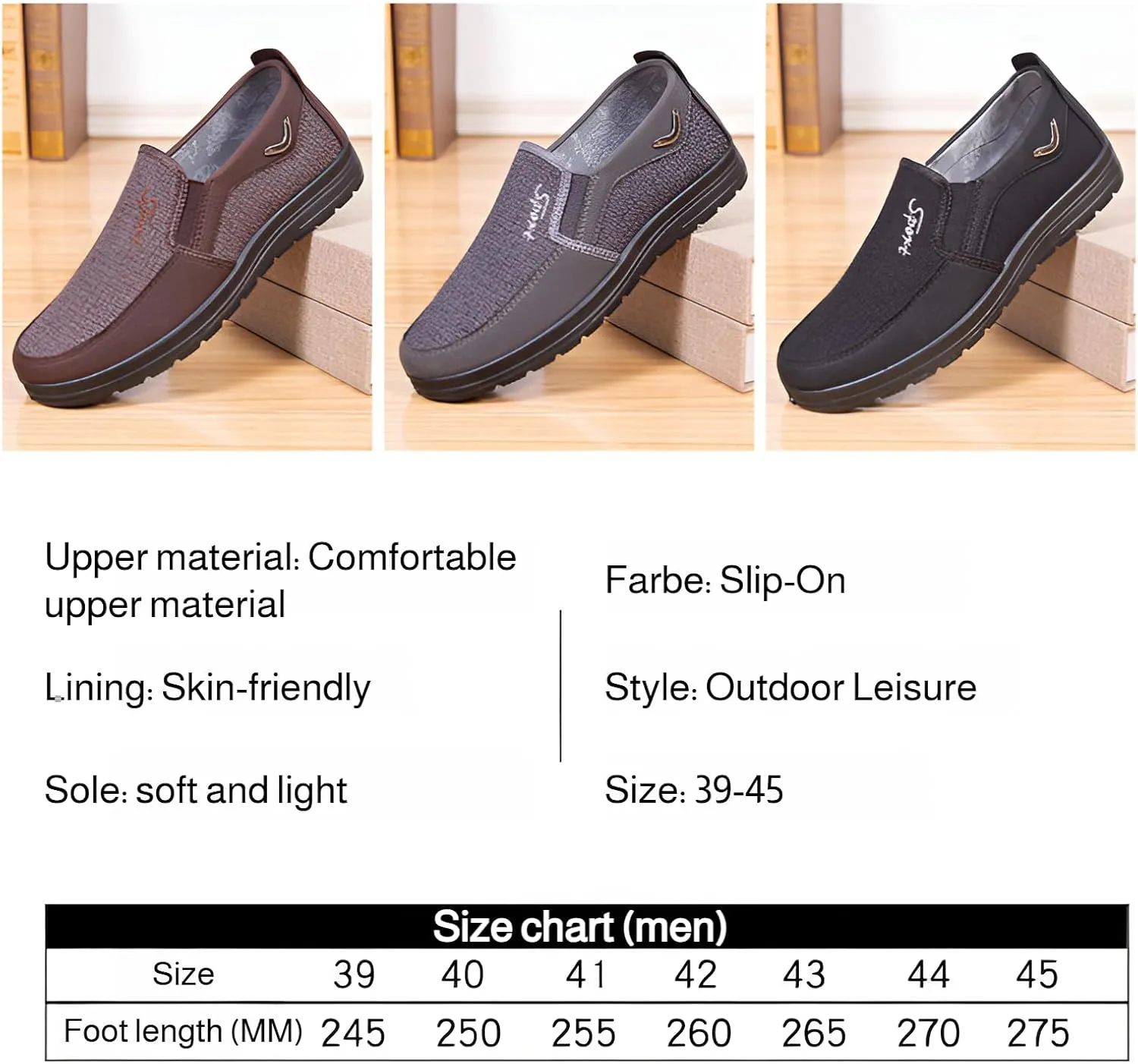 Ellniges]Soft Sole Men's Casual Shoes - Classic Canvas Shoes for Elderly | Perfect for Stylish and Comfortable Daily Wear