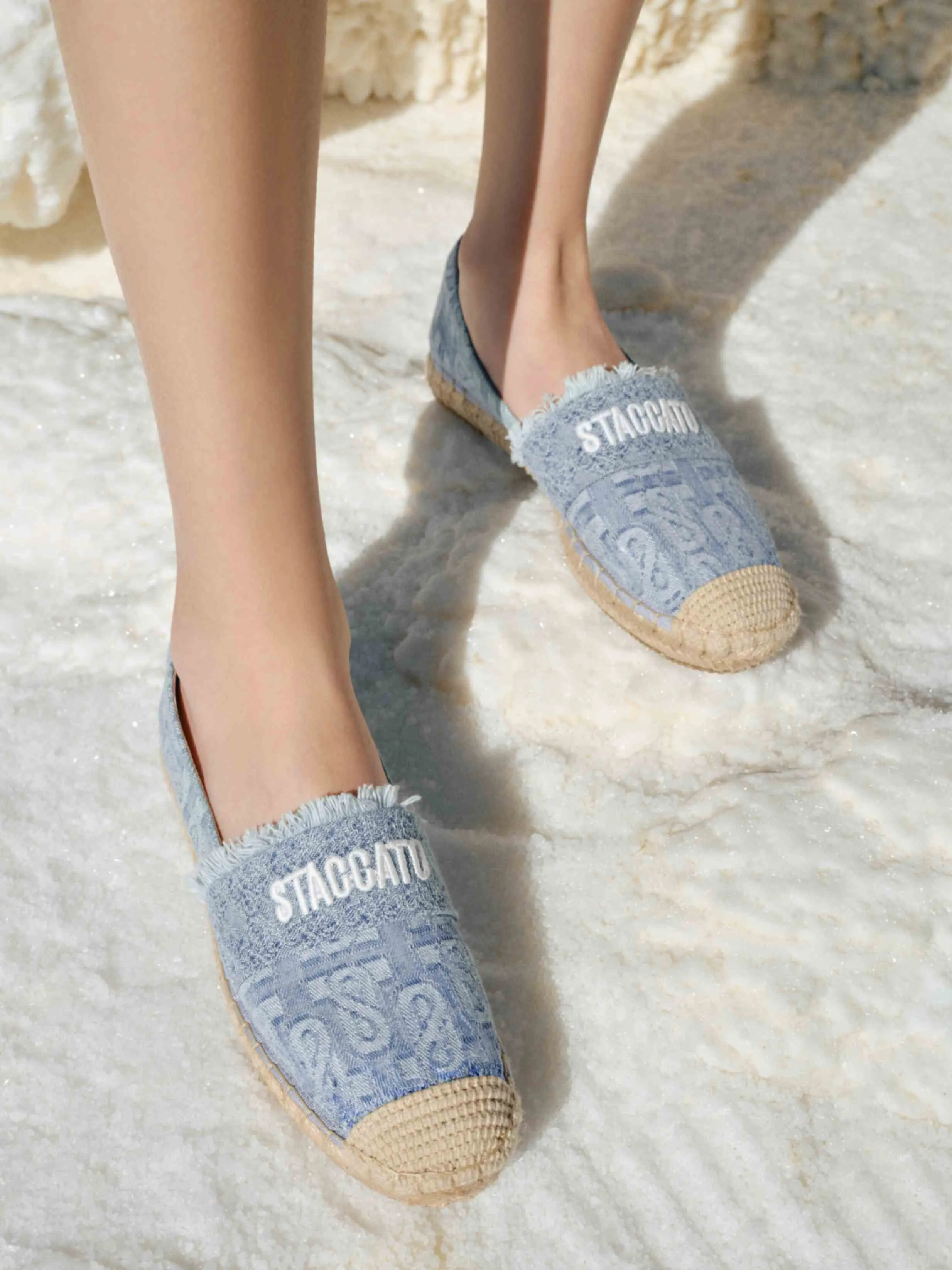 Espadrille - Denim Espadrille Slip-On Loafers 9UA98