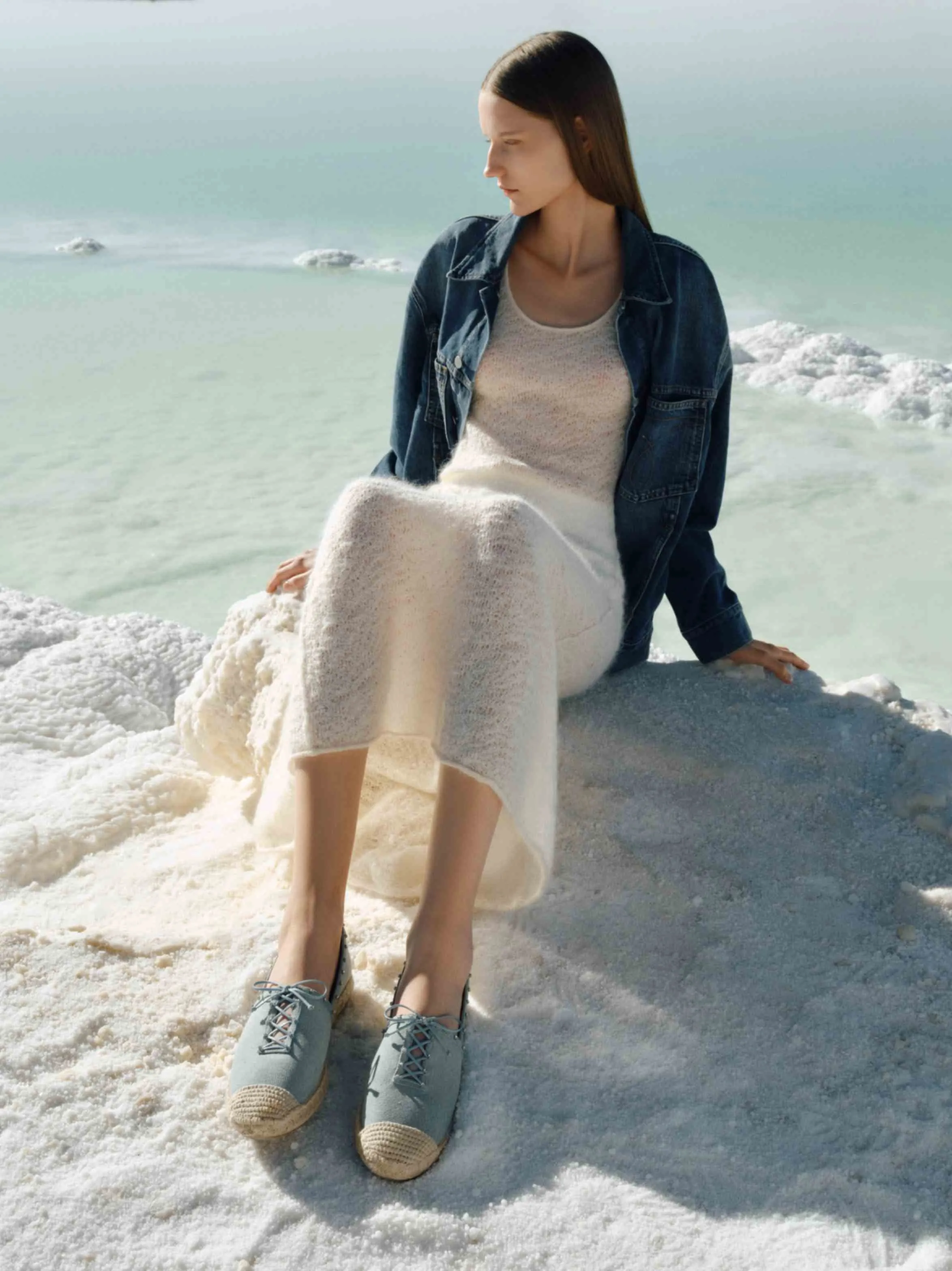 Espadrille - Diva Denim Espadrille Slip-On Loafers 9UA69
