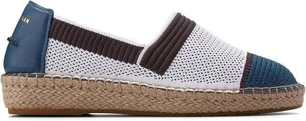 Espadrille Stitchlite Cloudfeel II White/Blue Teal/Dark Impeccable Going fast Wing Chocolate Cole Haan