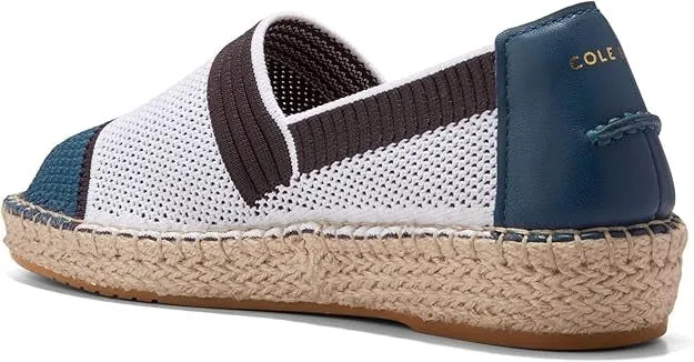 Espadrille Stitchlite Cloudfeel II White/Blue Teal/Dark Impeccable Going fast Wing Chocolate Cole Haan
