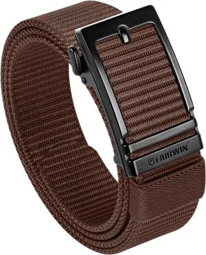 FAIRWIN Men's Ratchet Belt - Nylon Web Work Belt with Automatic Buckle, Adjustable for Jeans, Pants, Golf, and Everyday Use