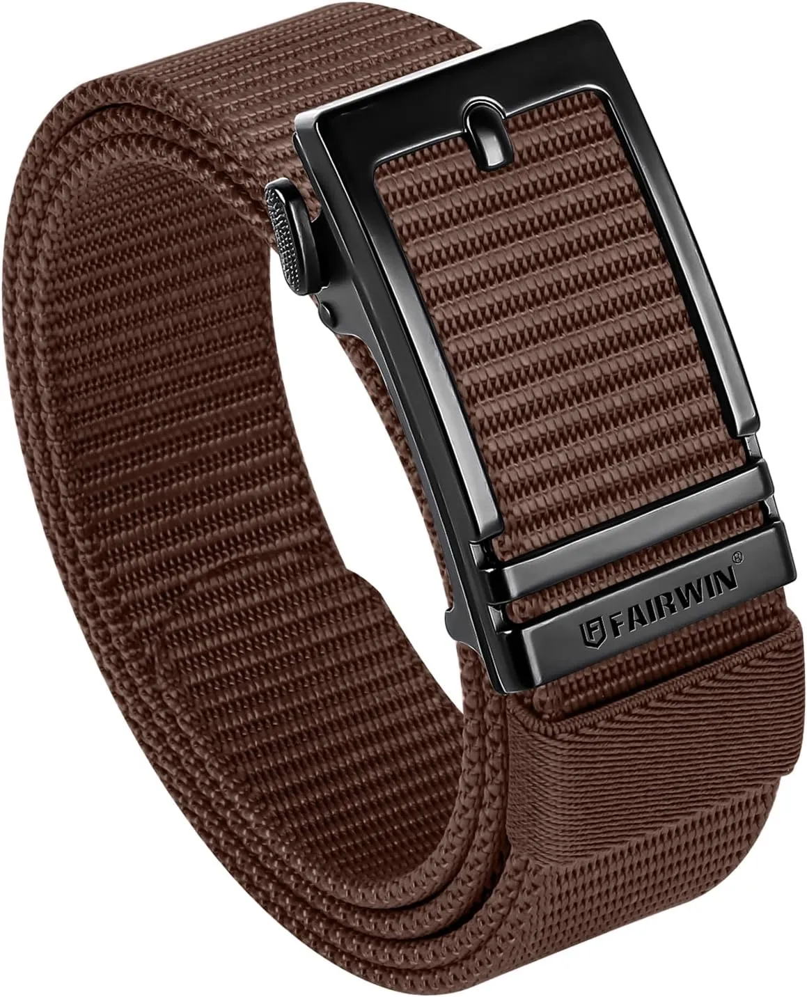 FAIRWIN Men's Ratchet Belt - Nylon Web Work Belt with Automatic Buckle, Adjustable for Jeans, Pants, Golf, and Everyday Use