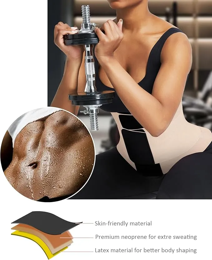 FeelinGirl Waist Trainer Belt Waist Cincher Trimmer Ab