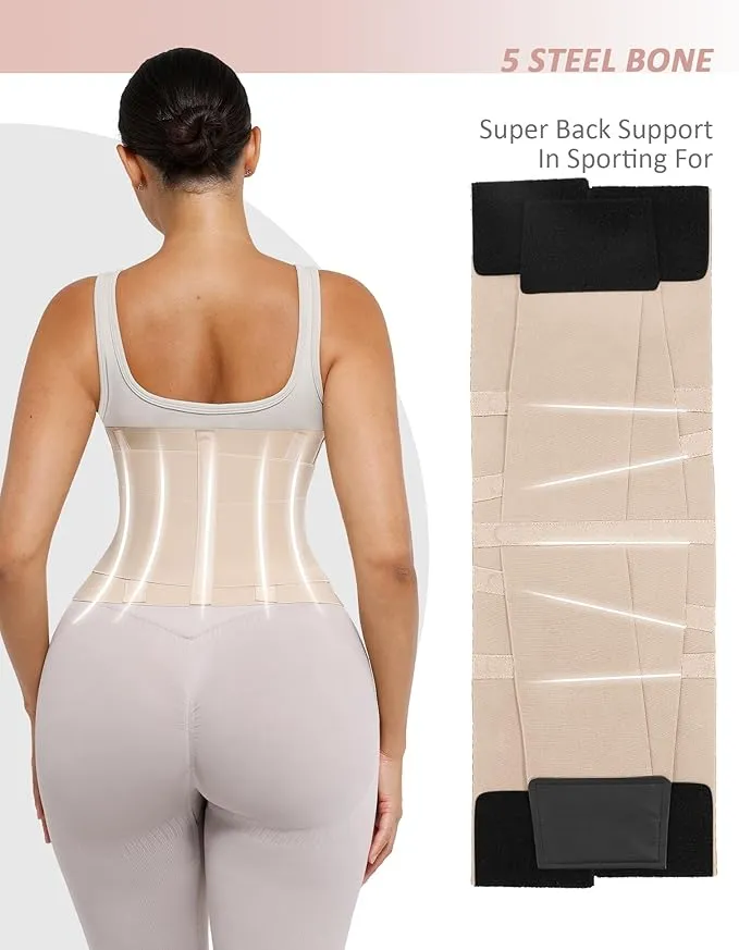 FeelinGirl Waist Trainer Belt Waist Cincher Trimmer Ab