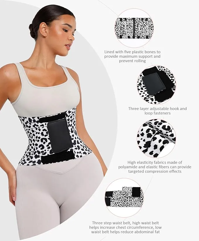 FeelinGirl Waist Trainer Belt Waist Cincher Trimmer Ab