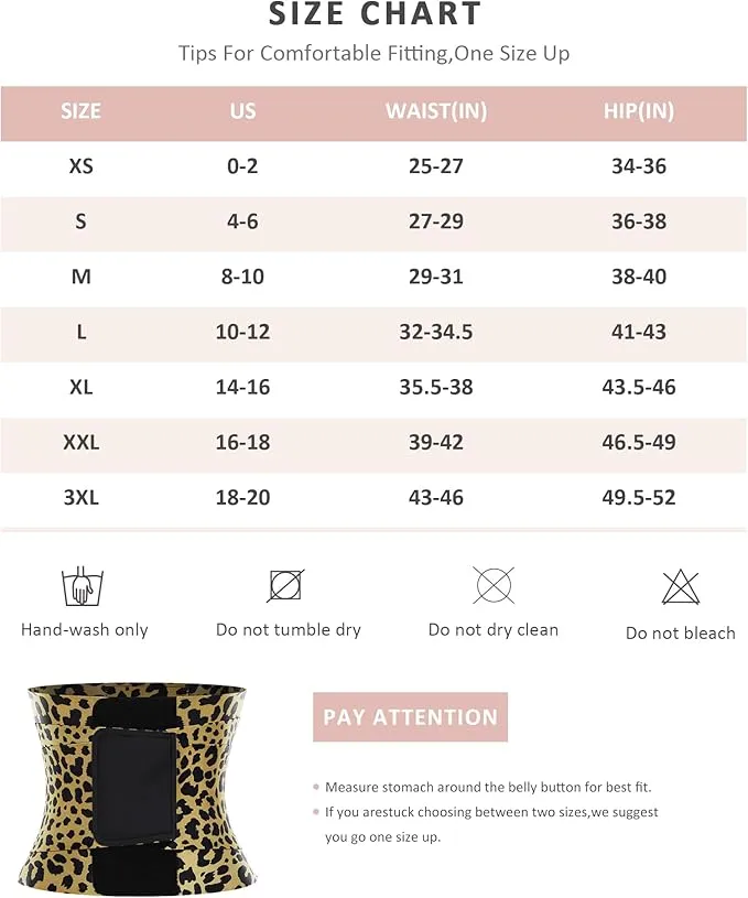 FeelinGirl Waist Trainer Belt Waist Cincher Trimmer Ab