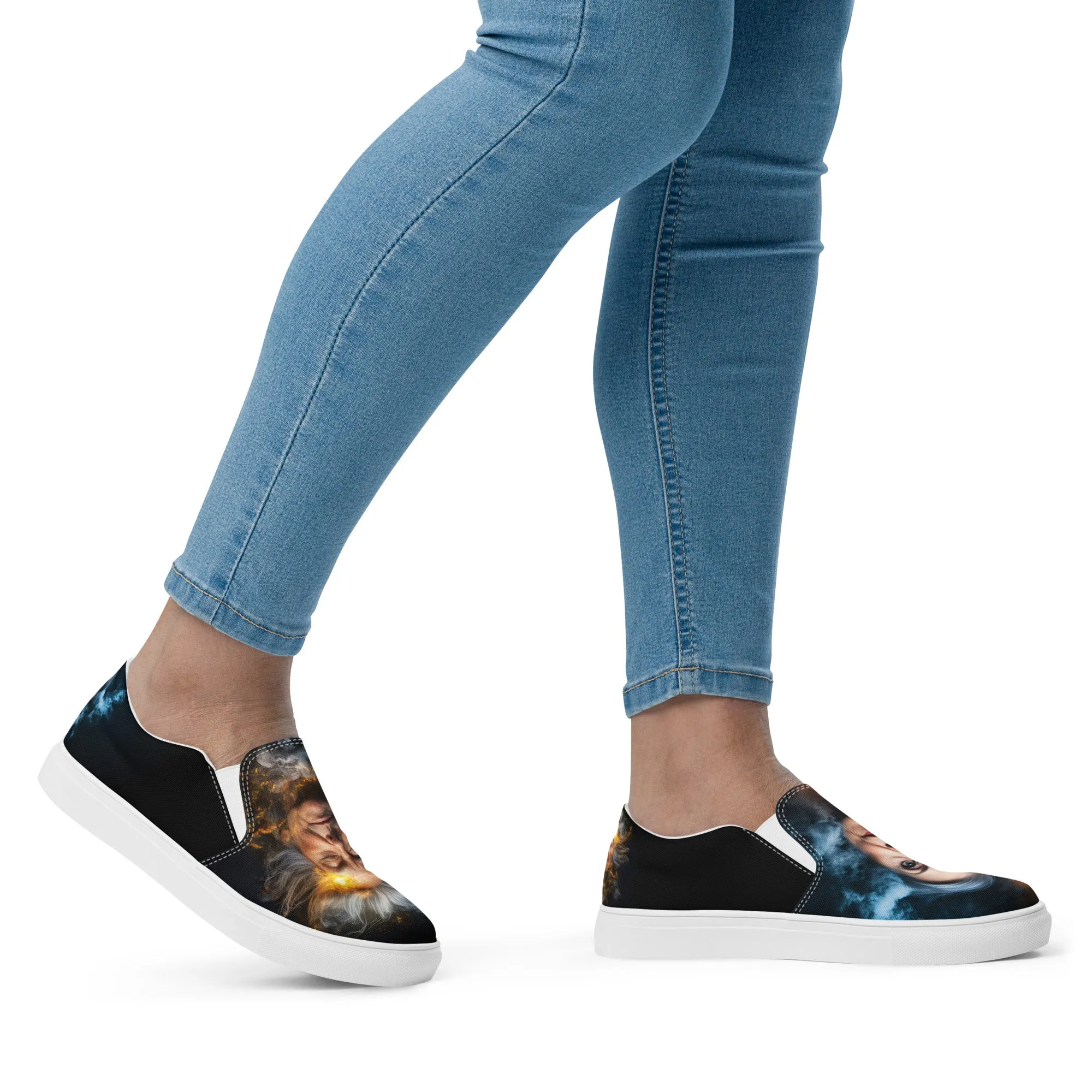 Fiery Beauty Women’s slip-on canvas shoes