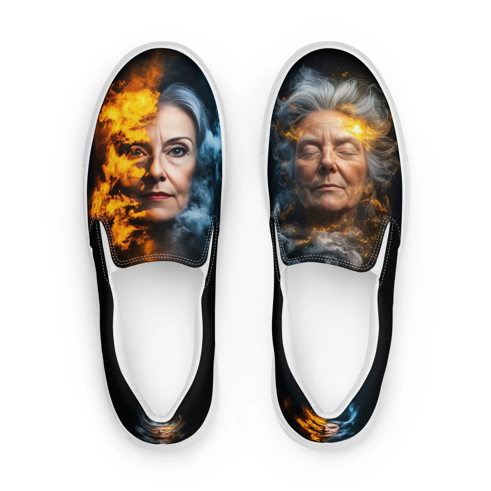 Fiery Beauty Women’s slip-on canvas shoes