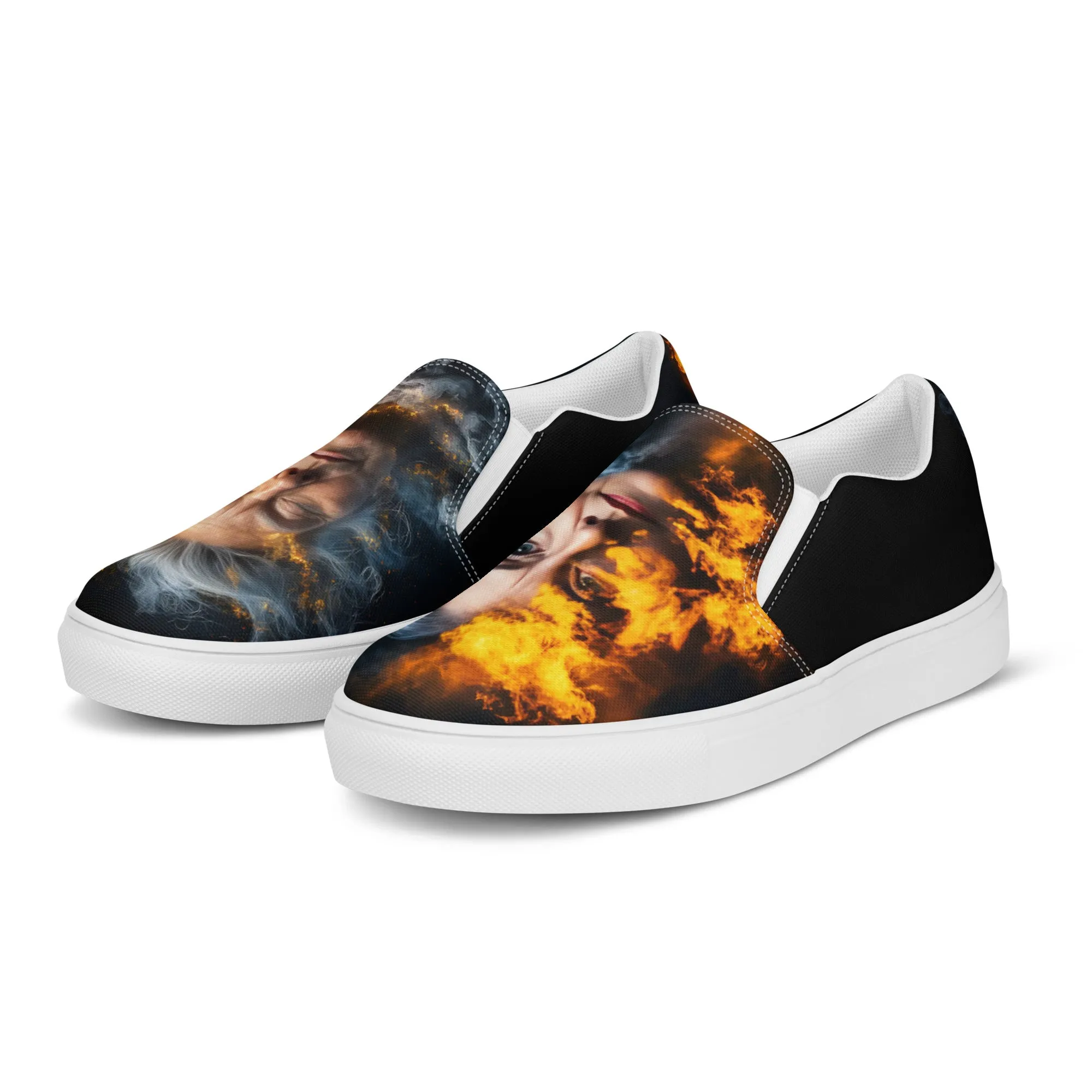 Fiery Beauty Women’s slip-on canvas shoes