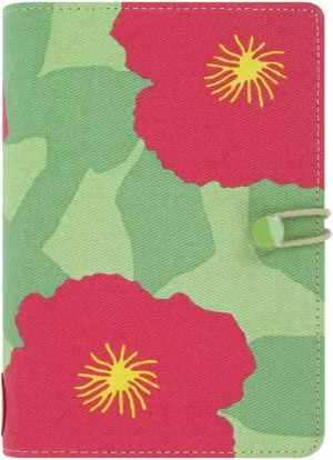 Filofax Cover Story Organizer, Personal Size, Primrose - Twill Canvas, Six Rings, Week-to-View Calendar Diary, Multilingual, 2025 (C022539-25)