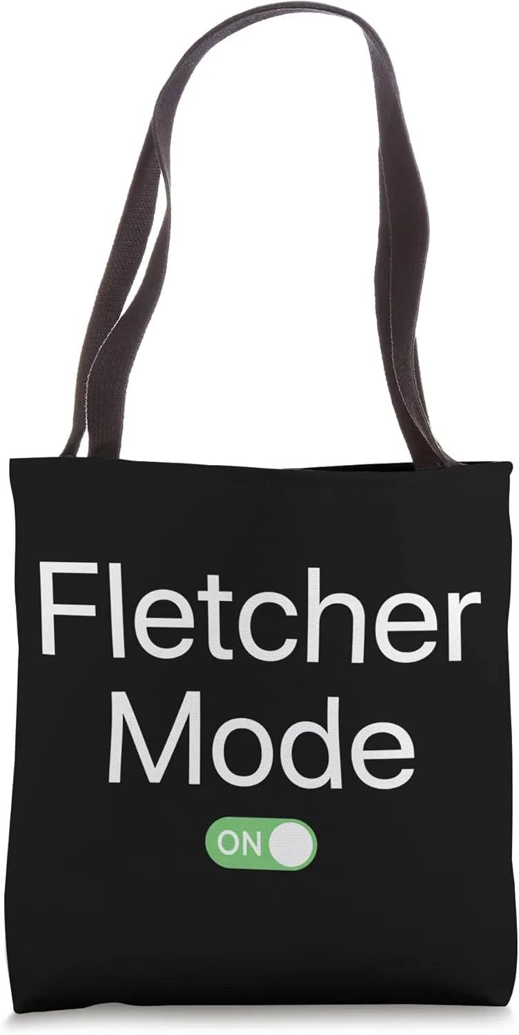 Fletcher Mode On First Name Smartphone Design Novelty Tote Bag