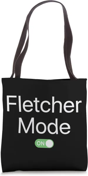 Fletcher Mode On First Name Smartphone Design Novelty Tote Bag