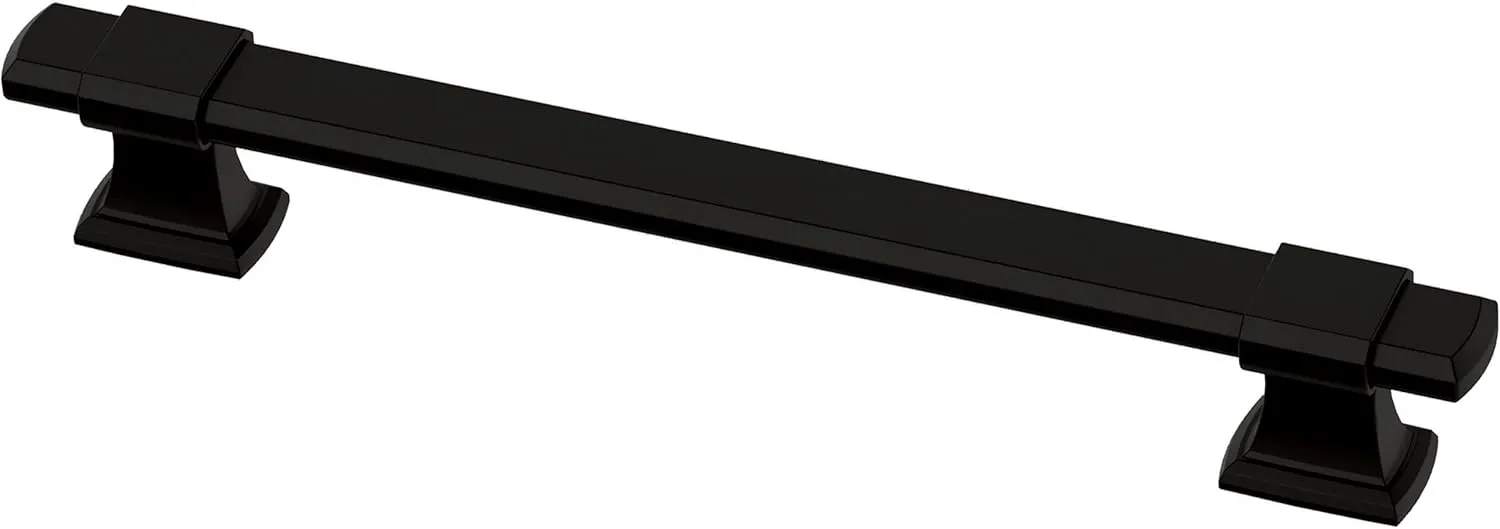 Franklin Brass Adjusta-Pull Chamfered Edge (5-Pack) Adjustable Drawer Pulls/Cabinet Handles 1-3/8" to 6-5/16" Hole Center Matte Black Kitchen Hardware, Doors, Dressers, Furniture P49107-FB-B