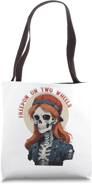 Freedom on Two Wheels Tote Bag
