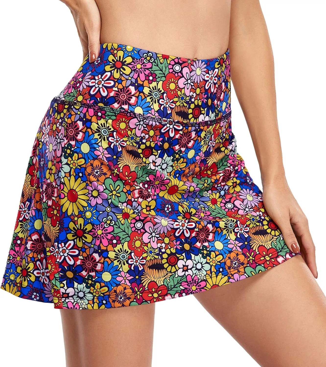 Fulbelle Tennis Skirts for Women with Pockets High Waisted Athletic Golf Skorts Skirts