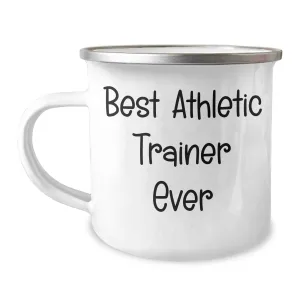 Funny Inspirational Gifts from Friends for Best Athletic Trainer Ever, Camping Mug for Graduation