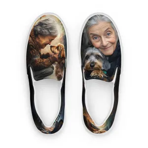 Fur-Ever Together Women’s slip-on canvas shoes