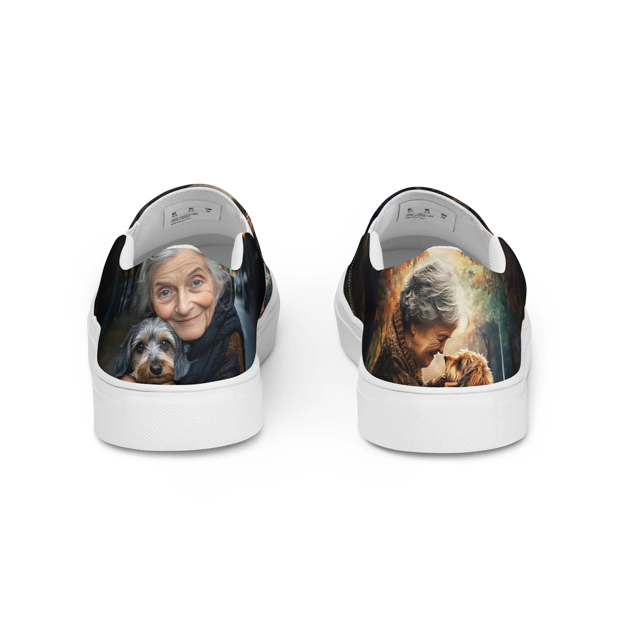 Fur-Ever Together Women’s slip-on canvas shoes