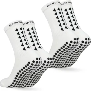 Gain The Edge Soccer Grip Socks - Set - White