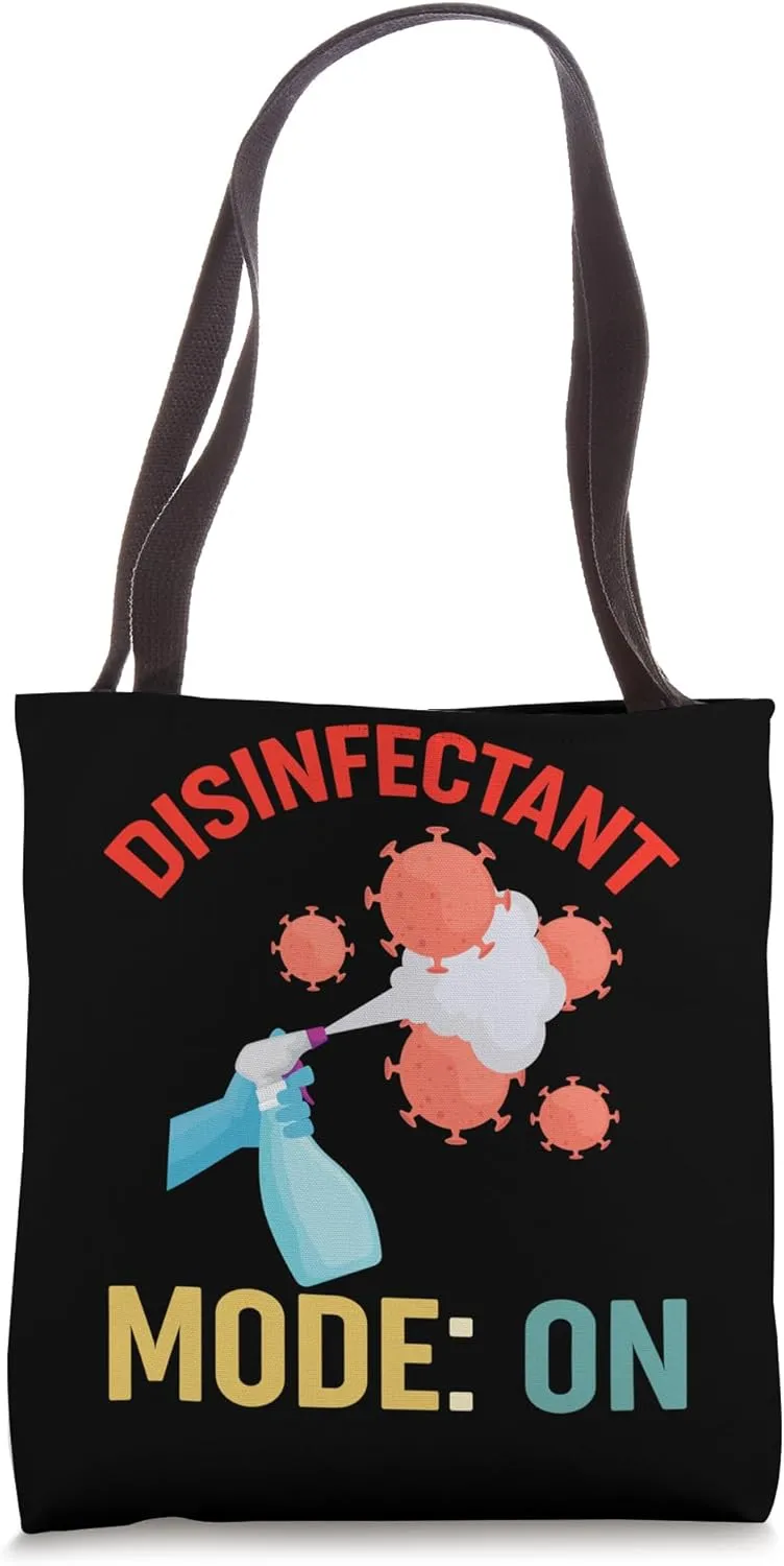 Germaphobe Disinfectant Mode On Tote Bag
