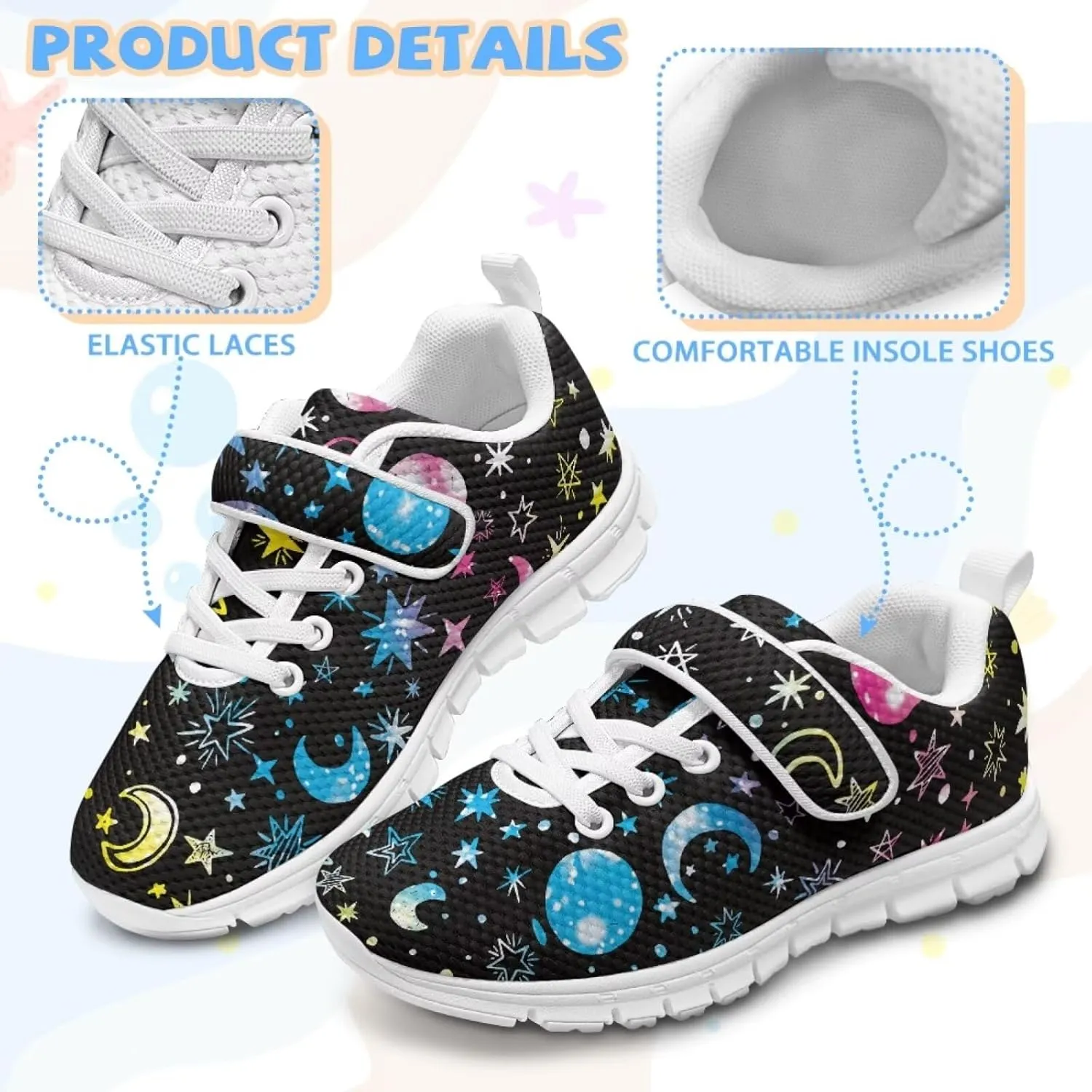 Girls Slip On Sneakers Cute Animal Little Kids Shoes School Tennis Shoes